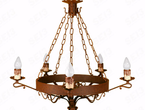 Roma lámpara 6013/5 oxido natural